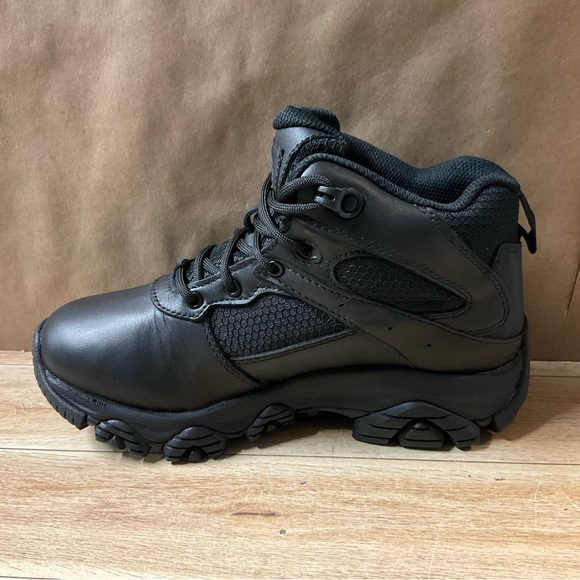 New! Men’s Merrell Moab 3 Response Tact Mid WP Boots Black 3.5 3 1/2 Medium - Picture 6 of 11